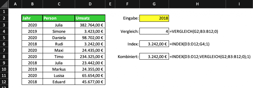 21 - SVERWEIS funktioniert nicht - Alternative - Excelwerk_de